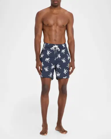 Onia Men 's Charles 7" Inseam Palms Swim Trunks | Thumbnail 2