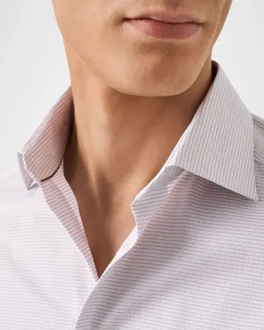 Eton Men's Contemporary Fit Micro-Pattern Elevated Dress Shirt | Thumbnail 4 Eton Men's Contemporary Fit Micro-Pattern Elevated Dress Shirt | Thumbnail 4