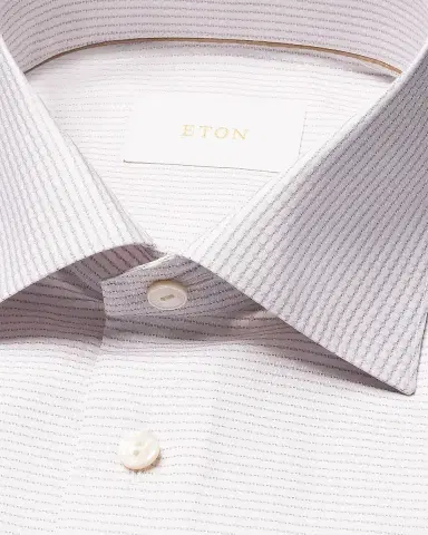 Eton Men's Contemporary Fit Micro-Pattern Elevated Dress Shirt | Thumbnail 5 Eton Men's Contemporary Fit Micro-Pattern Elevated Dress Shirt | Thumbnail 5