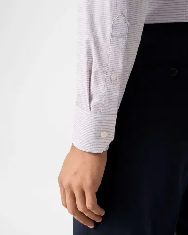 Eton Men's Contemporary Fit Micro-Pattern Elevated Dress Shirt | Thumbnail 7 Eton Men's Contemporary Fit Micro-Pattern Elevated Dress Shirt | Thumbnail 7