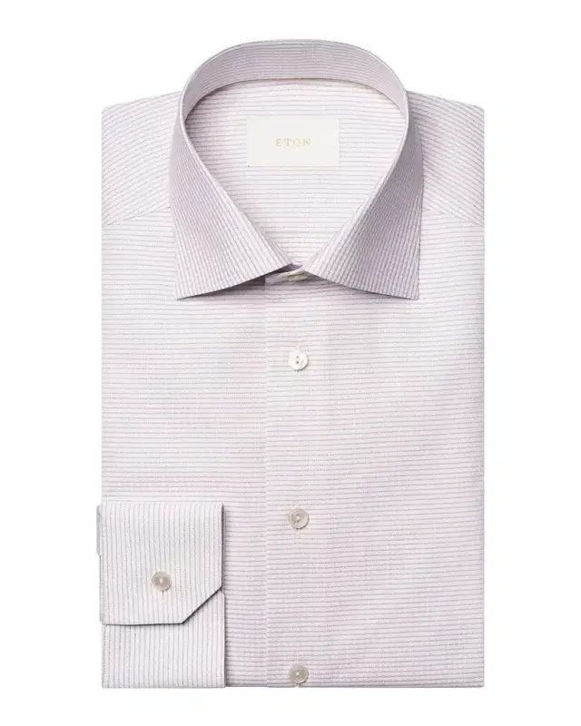 Men's Contemporary Fit Micro-Pattern Elevated Dress Shirt