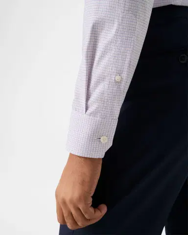 Eton Men's Contemporary Fit Micro-Check Twill Dress Shirt | Thumbnail 8 Eton Men's Contemporary Fit Micro-Check Twill Dress Shirt | Thumbnail 8