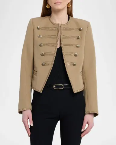 Nili Lotan Blondie Open Military Jacket | Thumbnail 4 Nili Lotan Blondie Open Military Jacket | Thumbnail 4