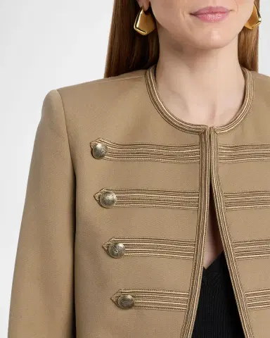 Nili Lotan Blondie Open Military Jacket | Thumbnail 5 Nili Lotan Blondie Open Military Jacket | Thumbnail 5