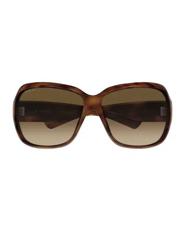 Gucci Logo 70mm Square Sunglasses