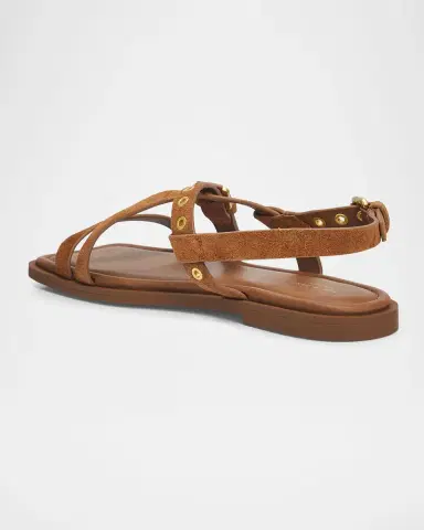 Rag & Bone Harlow Suede Strappy Flat Sandals | Thumbnail 4 Rag & Bone Harlow Suede Strappy Flat Sandals | Thumbnail 4