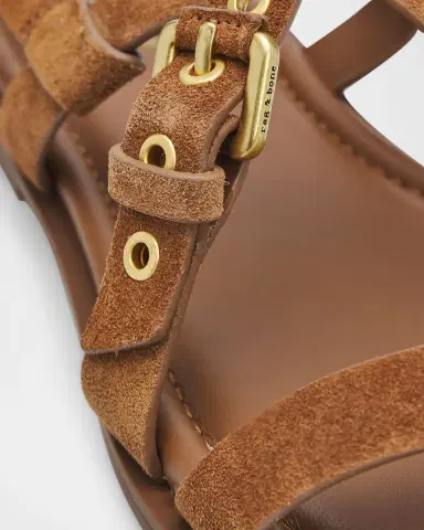 Rag & Bone Harlow Suede Strappy Flat Sandals | Thumbnail 6 Rag & Bone Harlow Suede Strappy Flat Sandals | Thumbnail 6