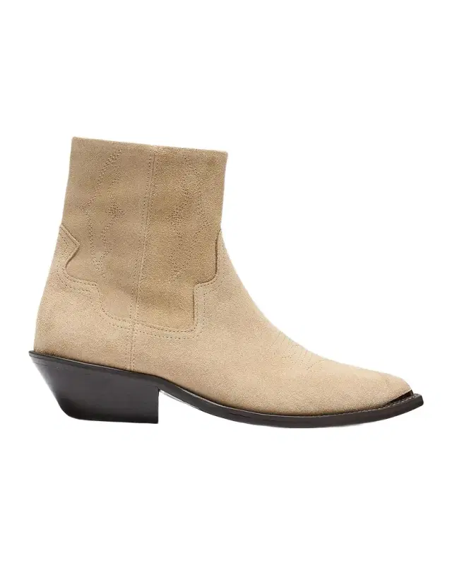 REPRESENT Men 's Michael Suede Zip-Up Western Ankle Boots
