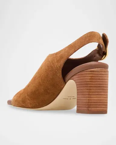 rag & bone 75mm Gigi Suede Slingback Sandals | Thumbnail 2