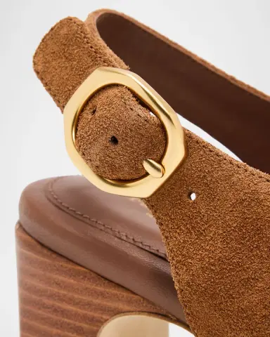 rag & bone 75mm Gigi Suede Slingback Sandals | Thumbnail 3