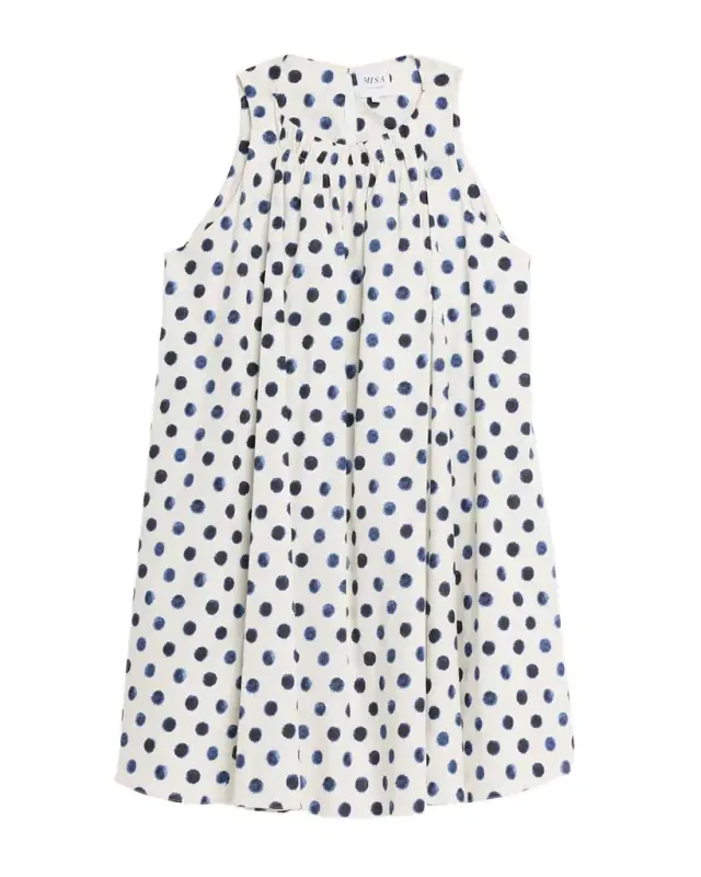 Louisa Polka-Dot Mini Dress