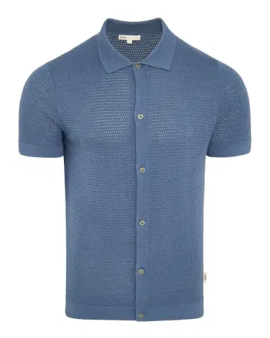 Onia Men's Cotton Drop-Needle Knit Short-Sleeve Shirt | Thumbnail 1 Onia Men's Cotton Drop-Needle Knit Short-Sleeve Shirt | Thumbnail 1