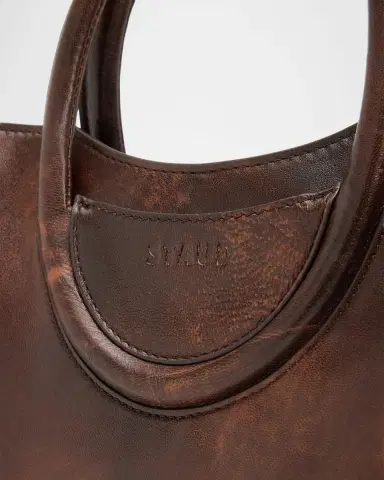 Staud Mini Maude Leather Tote Bag | Thumbnail 6