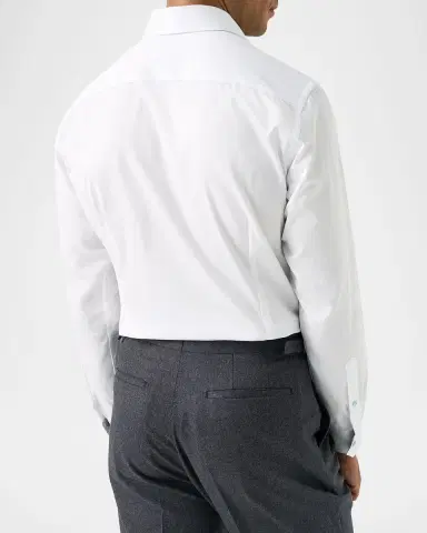 Eton Men's Contemporary Fit Floral-Lined Signature Twill Dress Shirt | Thumbnail 3 Eton Men's Contemporary Fit Floral-Lined Signature Twill Dress Shirt | Thumbnail 3
