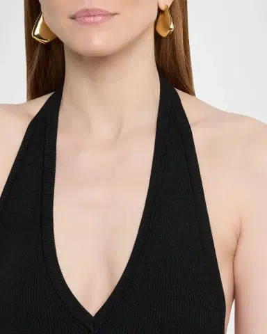 Nili Lotan Ivey Rib Halter Sweater | Thumbnail 5 Nili Lotan Ivey Rib Halter Sweater | Thumbnail 5