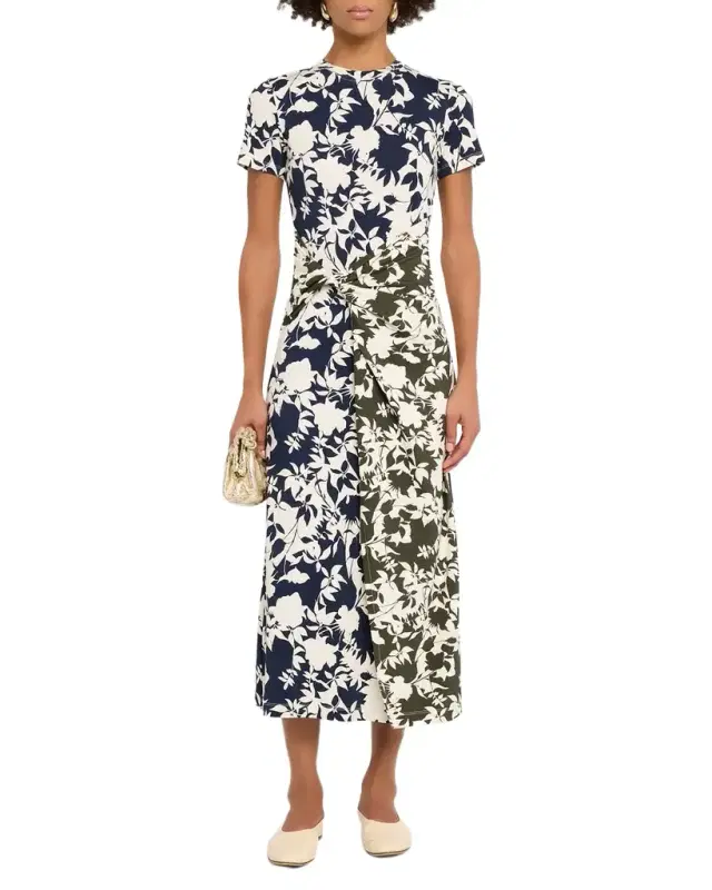 Jan Printed Short-Sleeve T-Shirt Dress