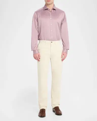 Eton Men's Contemporary Fit Filo di Scozia Knit Sport Shirt | Thumbnail 2 Eton Men's Contemporary Fit Filo di Scozia Knit Sport Shirt | Thumbnail 2