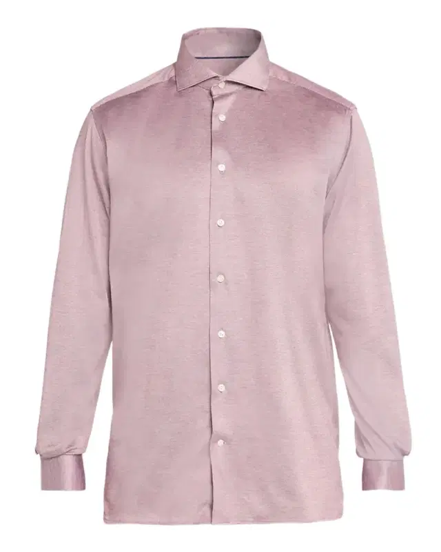 Eton Men 's Contemporary Fit Filo di Scozia Knit Sport Shirt