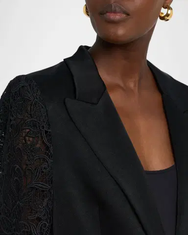 Ungaro Georgie Lace-Sleeve Jacket | Thumbnail 5 Ungaro Georgie Lace-Sleeve Jacket | Thumbnail 5