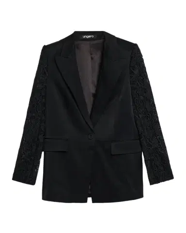 Ungaro Georgie Lace-Sleeve Jacket | Thumbnail 1 Ungaro Georgie Lace-Sleeve Jacket | Thumbnail 1