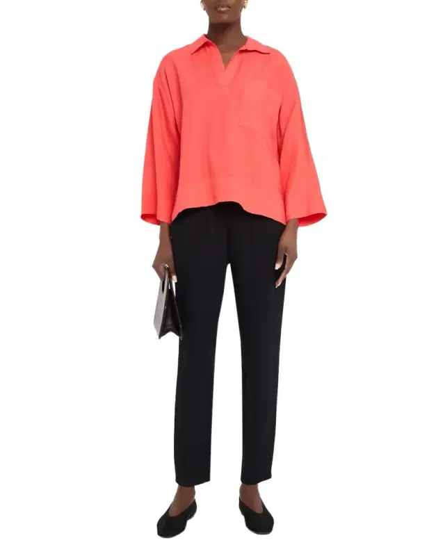 Eileen Fisher Boxy Organic Linen Shirt