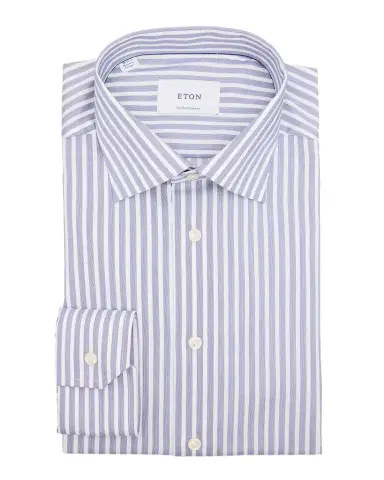 Eton Men's Contemporary Fit Stripe Twill Dress Shirt | Thumbnail 1 Eton Men's Contemporary Fit Stripe Twill Dress Shirt | Thumbnail 1
