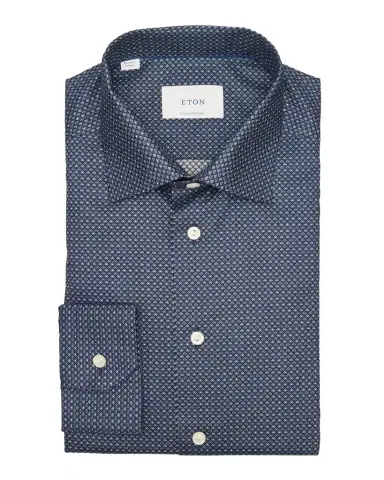 Eton Men's Contemporary Fit Geometric Twill Dress Shirt | Thumbnail 1 Eton Men's Contemporary Fit Geometric Twill Dress Shirt | Thumbnail 1