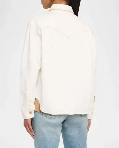 SLVRLAKE Cassidy Western Denim Shirt | Thumbnail 3