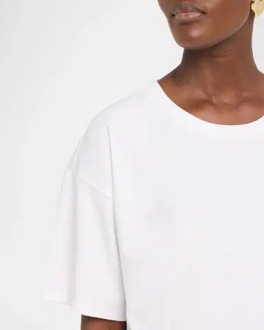 Eileen Fisher Crew-Neck Drop Shoulder T-Shirt | Thumbnail 5 Eileen Fisher Crew-Neck Drop Shoulder T-Shirt | Thumbnail 5