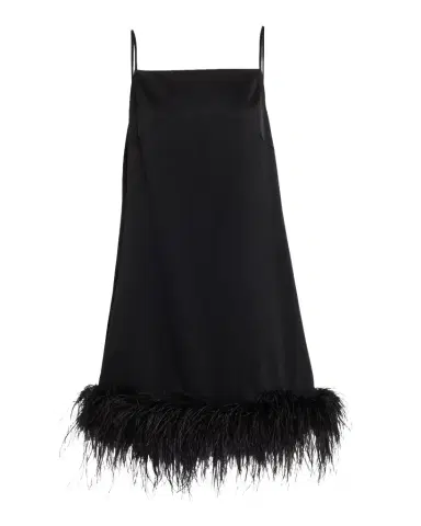 Ungaro Blakely Feather-Hem Mini Shift Dress | Thumbnail 1 Ungaro Blakely Feather-Hem Mini Shift Dress | Thumbnail 1