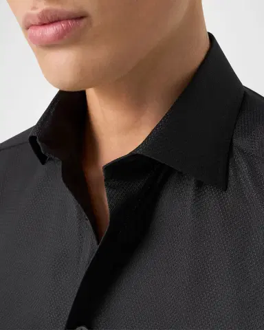 Eton Men's Slim Fit Textured Dobby Dress Shirt | Thumbnail 5 Eton Men's Slim Fit Textured Dobby Dress Shirt | Thumbnail 5