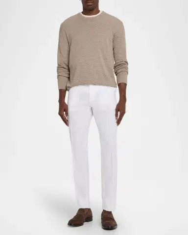 Eton Men's Structured Cotton Knit Crewneck Sweater | Thumbnail 2