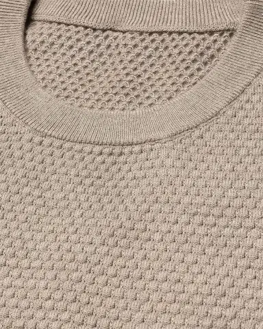 Eton Men's Structured Cotton Knit Crewneck Sweater | Thumbnail 6