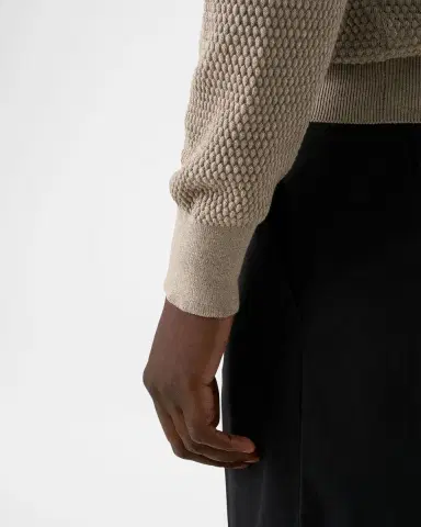 Eton Men's Structured Cotton Knit Crewneck Sweater | Thumbnail 8