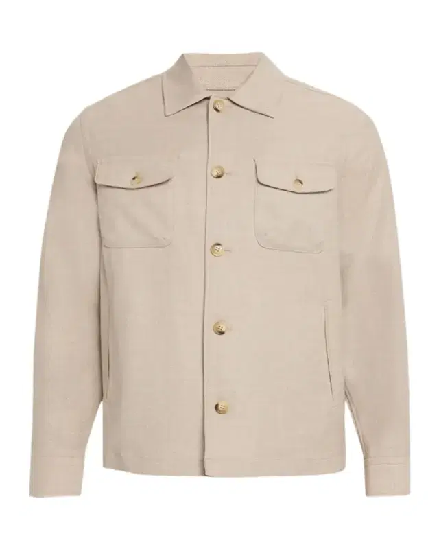 Eton Men 's Wool and Cashmere Overshirt
