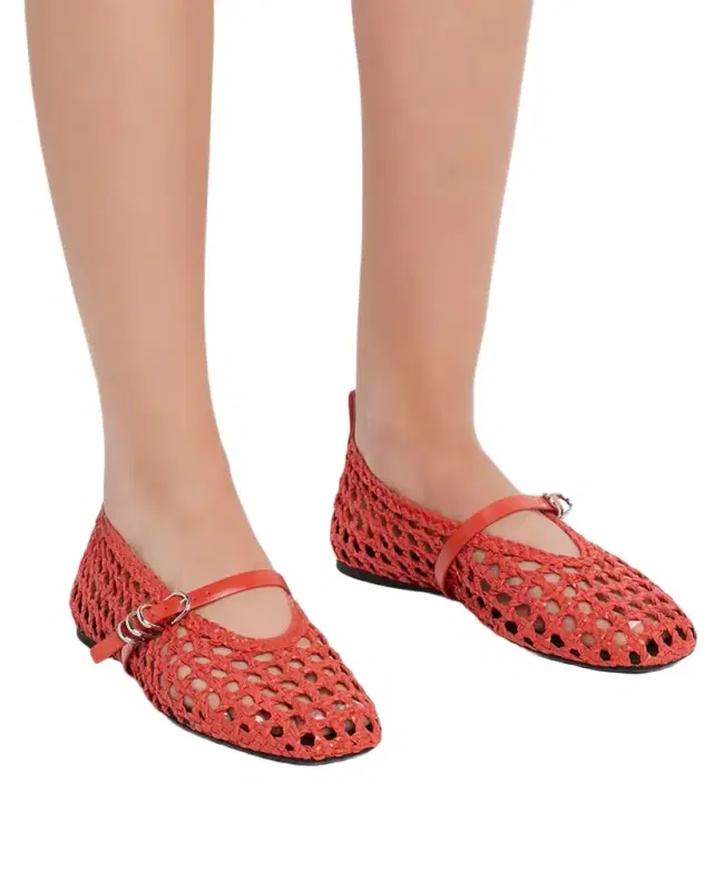 Spire Woven Mary Jane Ballerina Flats
