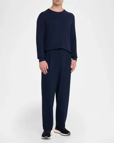 Eton Men's Structured Knit Crewneck Sweater | Thumbnail 2