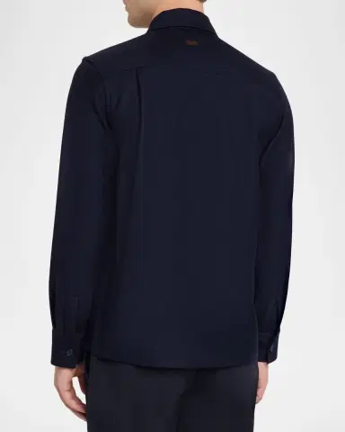 Eton Men's Wool Cashmere Shirt Jacket | Thumbnail 3 Eton Men's Wool Cashmere Shirt Jacket | Thumbnail 3