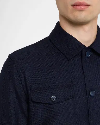 Eton Men's Wool Cashmere Shirt Jacket | Thumbnail 5 Eton Men's Wool Cashmere Shirt Jacket | Thumbnail 5
