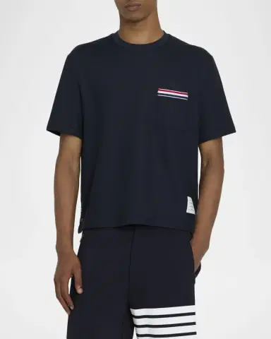 Thom Browne Men's Milano Oversized Pocket T-Shirt | Thumbnail 3