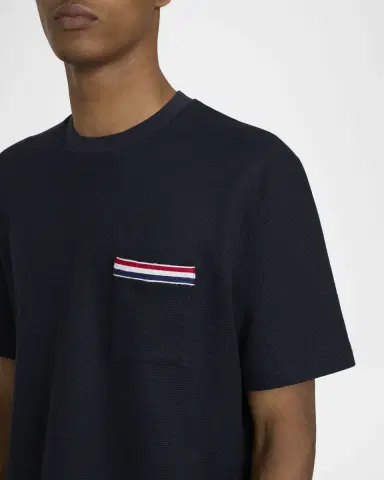 Thom Browne Men's Milano Oversized Pocket T-Shirt | Thumbnail 4