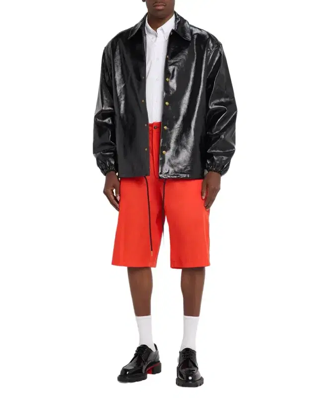 Men's Leather Coach Jacket