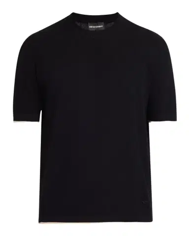 Emporio Armani Men's Tipped-Sleeve Cotton T-Shirt | Thumbnail 1
