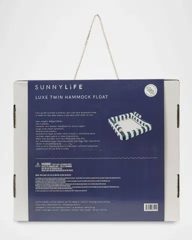 SUNNYLiFE Le Weekend Deluxe Twin Hammock Inflatable Pool Float | Thumbnail 6 SUNNYLiFE Le Weekend Deluxe Twin Hammock Inflatable Pool Float | Thumbnail 6