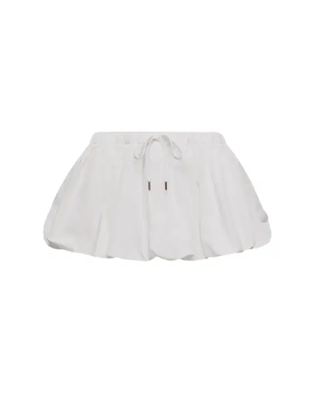 Cotton Blend Balloon Mini Skirt