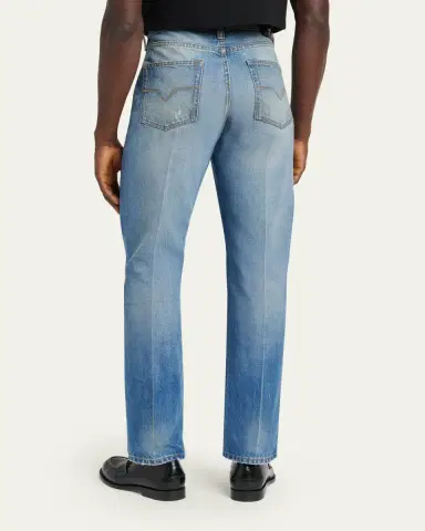 Versace Men's Straight-Leg Denim Jeans | Thumbnail 7