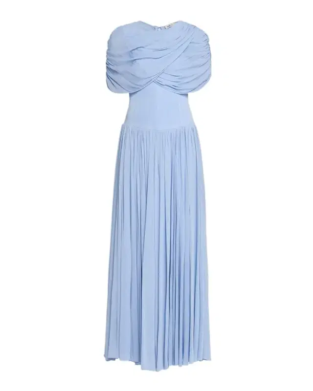 Nancie Draped Jersey Cape Maxi Dress
