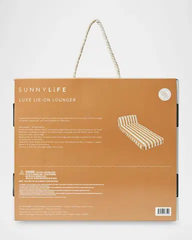 Sunnylife Luxe Lie-On Inflatable Lounger | Thumbnail 11