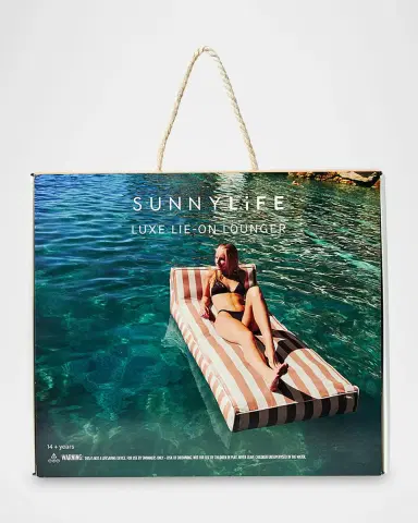 Sunnylife Luxe Lie-On Inflatable Lounger | Thumbnail 10