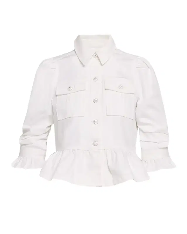 Cinq a Sept Delanie Denim Peplum Jacket
